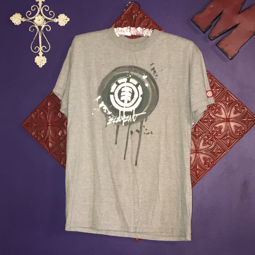 Element Gray Graphic T Shirt